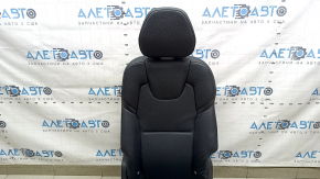 Rear seat left 2nd row Volvo XC90 16-22 black leather, for 2 rows, scratched