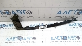 Front bumper molding, lower left, Honda Accord 18-20, gloss black