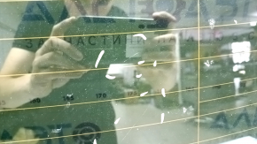 BMW 3 G20 19-26 rear window, non-factory tinted, scratches, glued