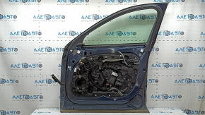 Volvo XC60 18-26 Keyless Front Right Door Assembly, Blue 723, Scratches on Molding and Trim