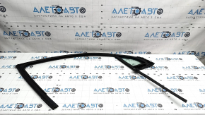 Triangle door glass with seal, front left, Kia Sportage 23-26, sooty