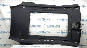 Volvo XC60 21-24 headliner for panoramic windows, black, with speaker grilles, edge peeling off