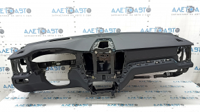 Volvo XC60 18-26 dashboard with AIRBAG, black leather, gray stitching, for projection, for cleaning