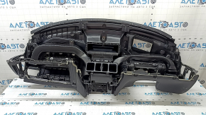 Volvo XC60 18-26 dashboard with AIRBAG, black leather, gray stitching, for projection, for cleaning
