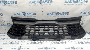 Radiator grille assembly Kia Sportage 23-24, black gloss, X-Line, X-Pro, without brackets