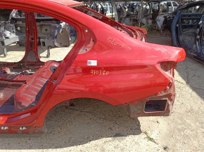 Quarter wing rear left BMW 3 G20 19-26 on the body, red, bumper