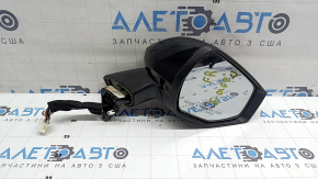 Right side mirror assembly Kia Sportage 23-26, 8 pins, turn signal, heated, BSM, gloss black + texture