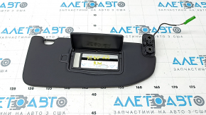 Right sun visor for Volvo XC60 18-26, black, without hook, with backlight