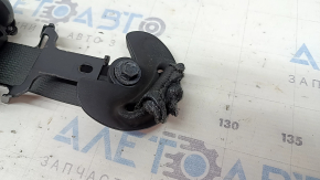 Kia Sportage 23-26 black driver's seat belt with black fastener, USA, melted, covered in soot