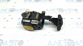 Seat belt 2nd row left with squib for Kia Sportage 23-25, black with black fastening, melted, covered in soot