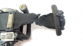 Seat belt 2nd row left with squib for Kia Sportage 23-25, black with black fastening, melted, covered in soot