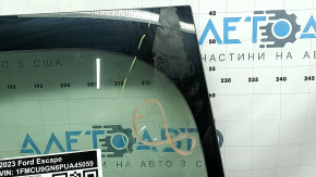 Ford Escape MK4 23-26 windshield with rain sensor, no heated chamber, glue stuck on, bracket melted, sooty
