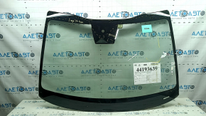 Kia Sportage 23-25 windshield under the humidity sensor and camera, air along the edge, torn seal, air under the trim, melted bracket, covered in soot 