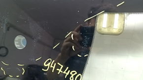 Kia Sportage 23-25 windshield under the humidity sensor and camera, air along the edge, torn seal, air under the trim, melted bracket, covered in soot 