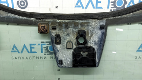 Kia Sportage 23-25 windshield under the humidity sensor and camera, air along the edge, torn seal, air under the trim, melted bracket, covered in soot 