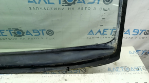 Kia Sportage 23-25 windshield under the humidity sensor and camera, air along the edge, torn seal, air under the trim, melted bracket, covered in soot 