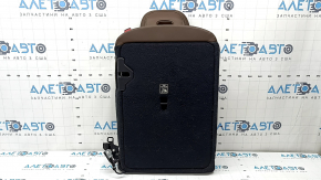 Rear seat backrest, 2nd row, left, Volvo XC60 22-26, brown Nappa leather, with headrest, heated, dented