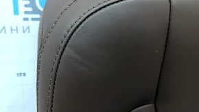 Rear seat backrest, 2nd row, left, Volvo XC60 22-26, brown Nappa leather, with headrest, heated, dented
