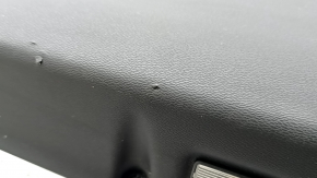 Black front left door panel for Volvo XC60 18-26, armrest and insert in brown Nappa leather, with Harman Kardon trim, tears, scratches, needs cleaning