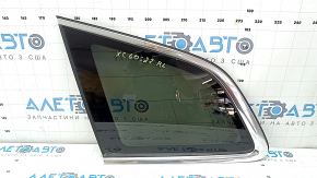 Rear left window, blind glass, Volvo XC60 18-26, without TV tuner, with antenna, tinted, with chrome molding, Pilkington