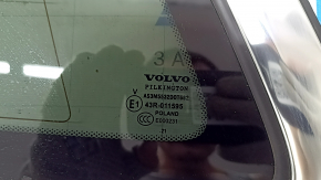 Rear left window, blind glass, Volvo XC60 18-26, without TV tuner, with antenna, tinted, with chrome molding, Pilkington