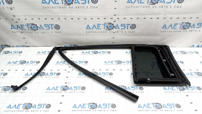 Door glass, rear right window with seal, tinted, Hyundai Santa Fe 24-26