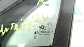 Triangle door glass with seal, front left, Hyundai Santa Fe 24-26