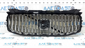 Volvo XC60 22-23 chrome radiator grille with badge, under the camera, bumps, broken mount, crack in the emblem