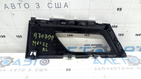 Mitsubishi Outlander 22-23 rear left door trim panel, glossy black with chrome, scratches
