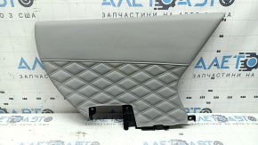 Mitsubishi Outlander 2022-23 rear left door trim insert, gray leather, dry cleanable