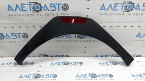 Rear right fender arch trim for Hyundai Santa Fe 24-26, black, with reflector, cracked fasteners