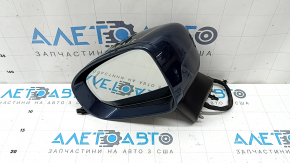 Left side mirror assembly for Volvo XC60 18-24, 14+5 pins, camera, turn signal, auto-dimming, heated, BSM, blue