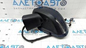 Left side mirror assembly for Volvo XC60 18-24, 14+5 pins, camera, turn signal, auto-dimming, heated, BSM, blue