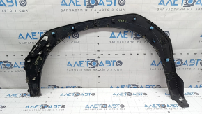 Front right fender arch trim for Hyundai Santa Fe 2020-2021, black, without automatic parking, with reflector, scratches, cracked fasteners, broken fastener