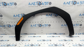Front left fender arch trim for Hyundai Santa Fe 2020-2021, black, without automatic parking, with reflector, cracked fasteners