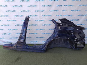 Quarter wing rear left Lexus RX350 RX450h 16-22 under BSM, sawed off, with central pillar, blue
