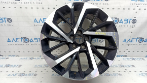 Mitsubishi Outlander 22-26 R20x8J ET35 black and chrome wheel rim, light curb