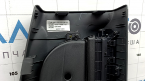 Lower left center pillar trim for Hyundai Santa Fe 24-26, dark gray, scratched, broken guide