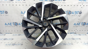 Mitsubishi Outlander 22-26 R20x8J ET35 black and chrome wheel rim, light curb
