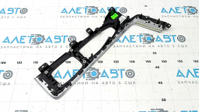 Volvo XC60 22-26 center console trim, glossy black with chrome, scratches, dented mount