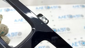 Volvo XC60 22-26 center console trim, glossy black with chrome, scratches, dented mount