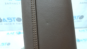 Right side bolster for the 2nd row of seats in Volvo XC60 18-26 Nappa leather, brown, dents