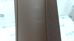 Right side bolster for the 2nd row of seats in Volvo XC60 18-26 Nappa leather, brown, dents