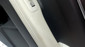 Hyundai Santa Fe 24-26 rear right door panel, gray, armrest and insert light gray, chrome molding, scratches on molding, ready for dry cleaning