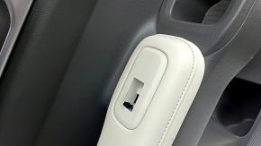 Door trim panel rear left Hyundai Santa Fe 24-26 gray, armrest and insert light gray, molding chrome, bumps, dents, scratches on the molding, scuffed