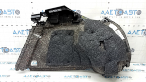 Left arch trim for Volvo XC60 18-26, black, for cigarette lighter and mesh, with backlight, without cigarette lighter housing, scratches