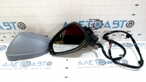 Left side mirror assembly for Audi A4 B9 17-19, 15 pins, heated, aspherical, turn signal, auto-dimming, memory