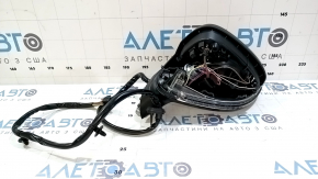Left side mirror assembly for Audi A4 B9 17-19, 15 pins, heated, aspherical, turn signal, auto-dimming, memory