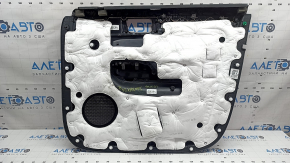Front left door panel for Hyundai Santa Fe 24-26, gray, armrest and insert light gray, chrome molding, scratch