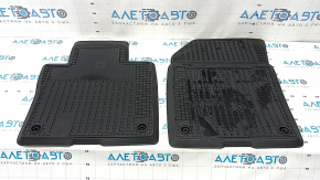 Set of floor mats for Volvo XC60 18-26 black rubber, scratches